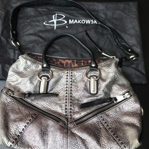 B Makowsky satchel/shoulder handbag
